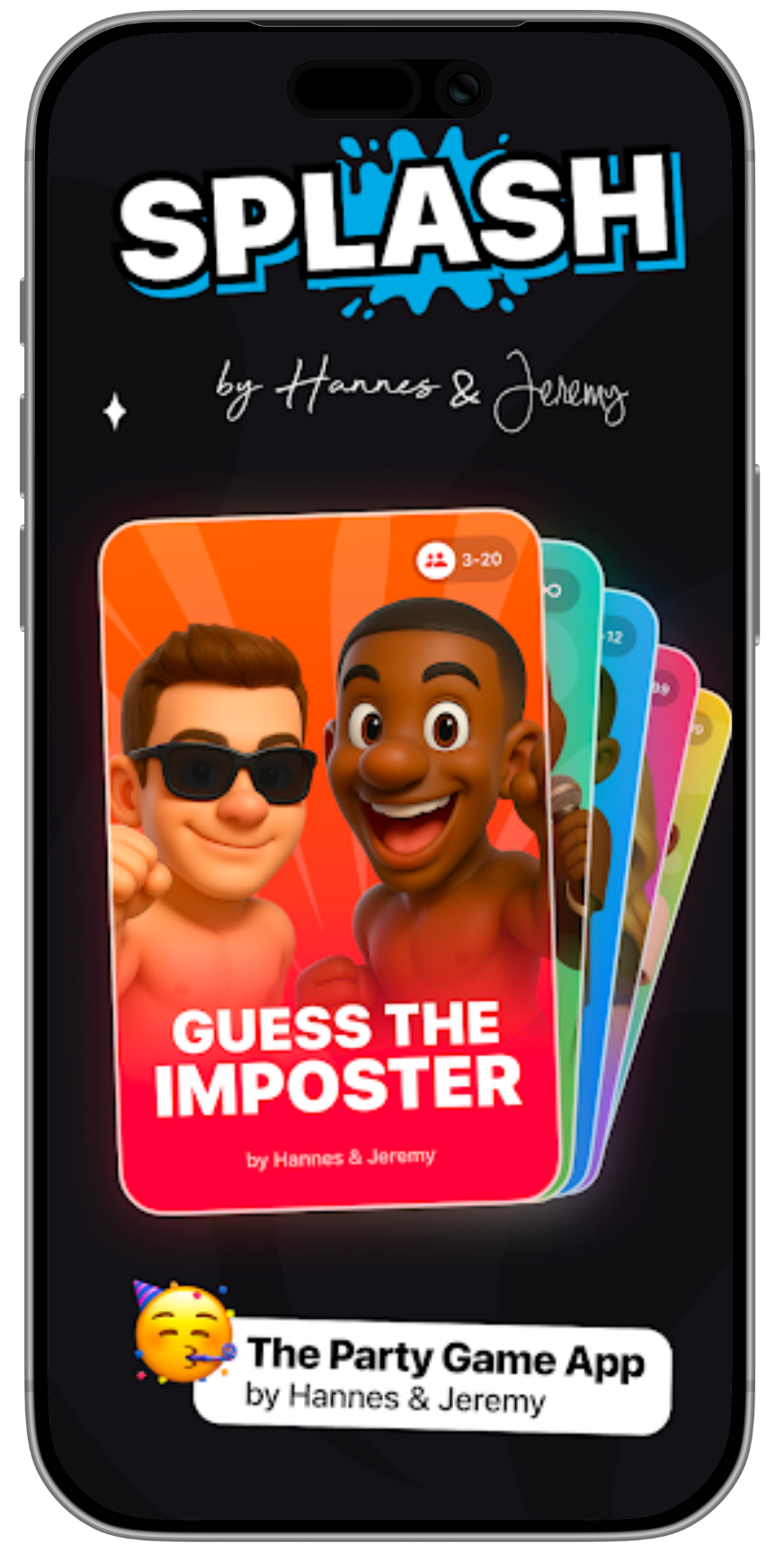 SPLASH Partygames screen