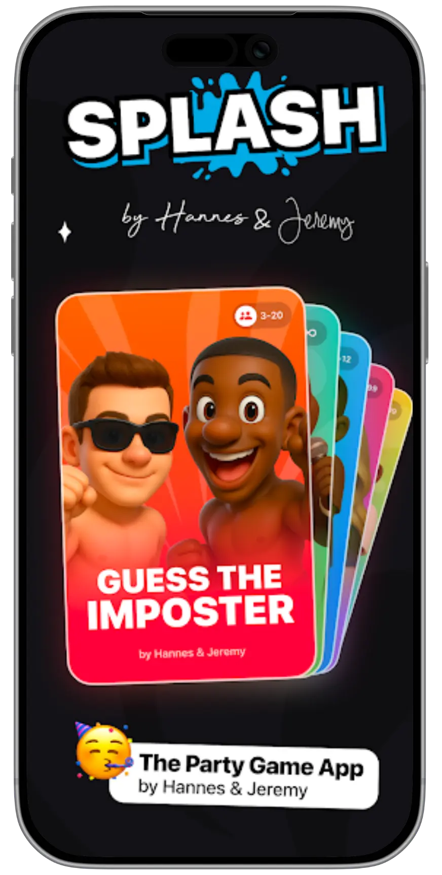 SPLASH Partygames screen